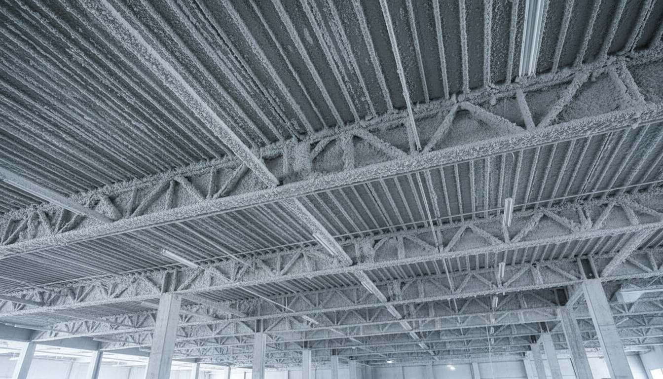 Intumescent coating on steel