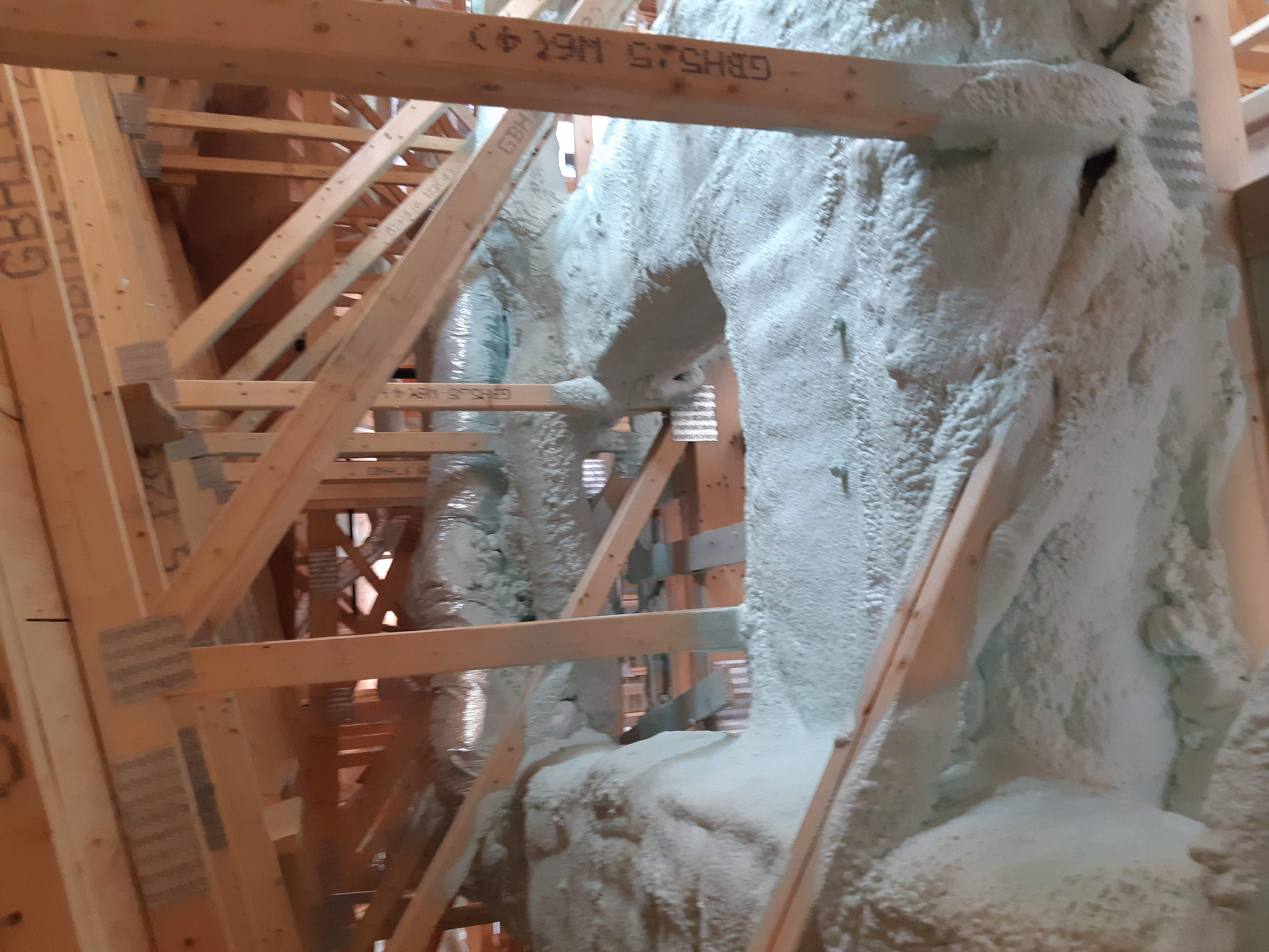 Rozi Contractors spray foam crew on site